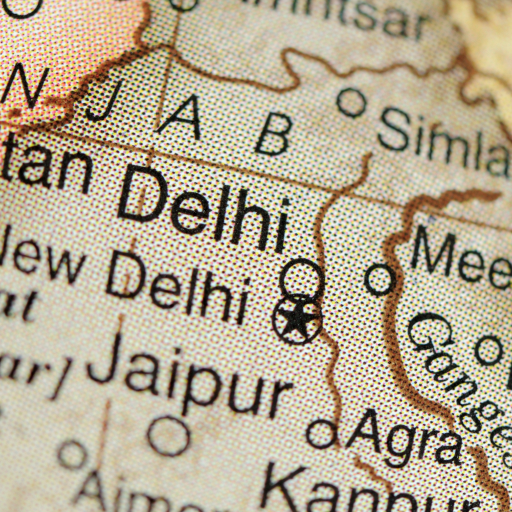 golden triangle india's history with a map