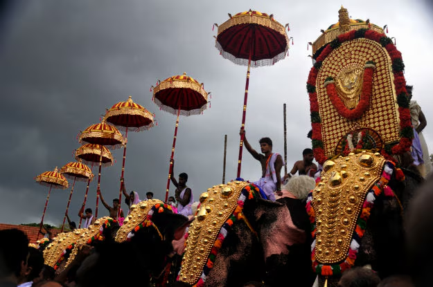 Elephant Procession (Kudamattam)