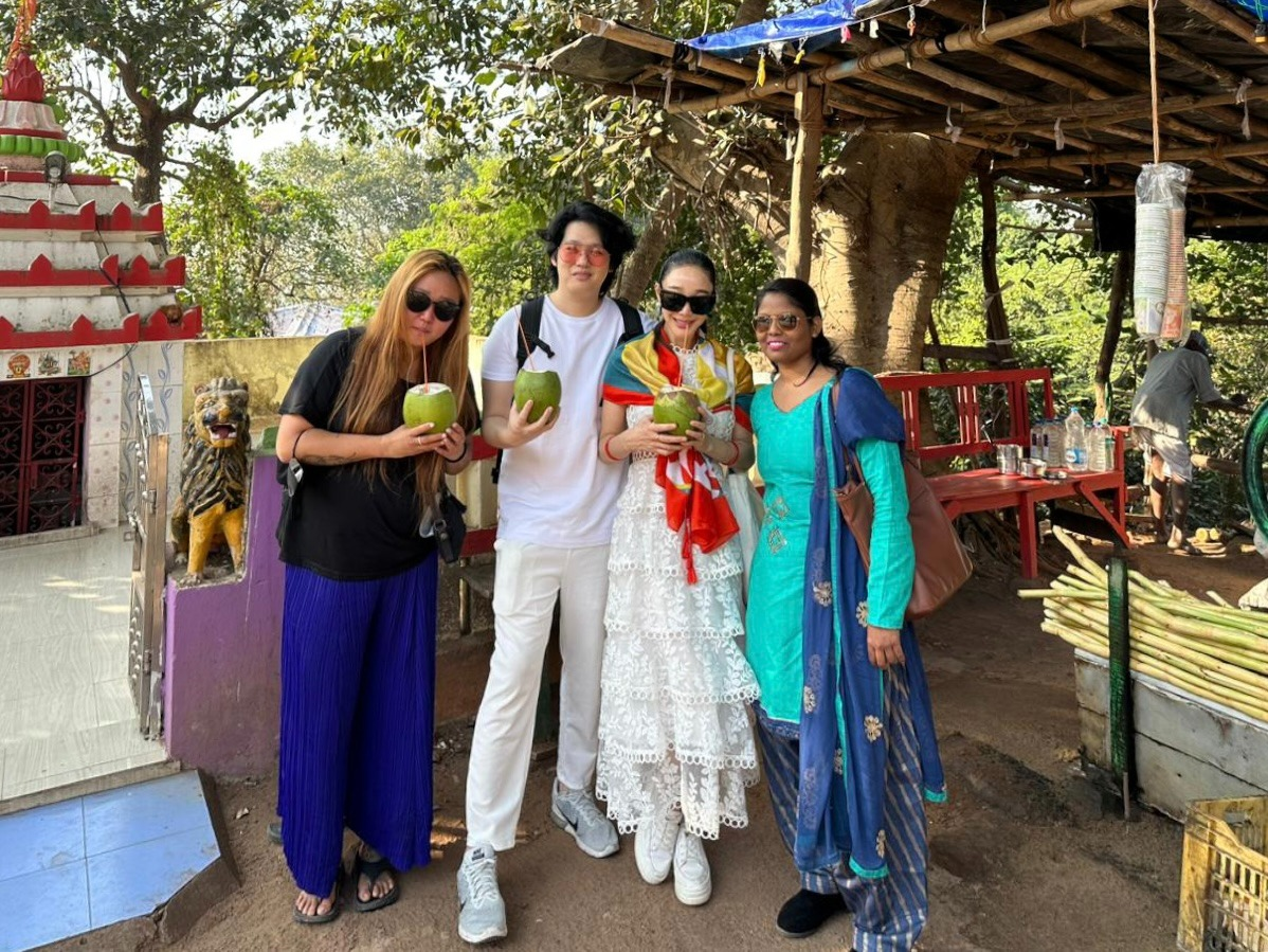 Foreign tourists at KONARK